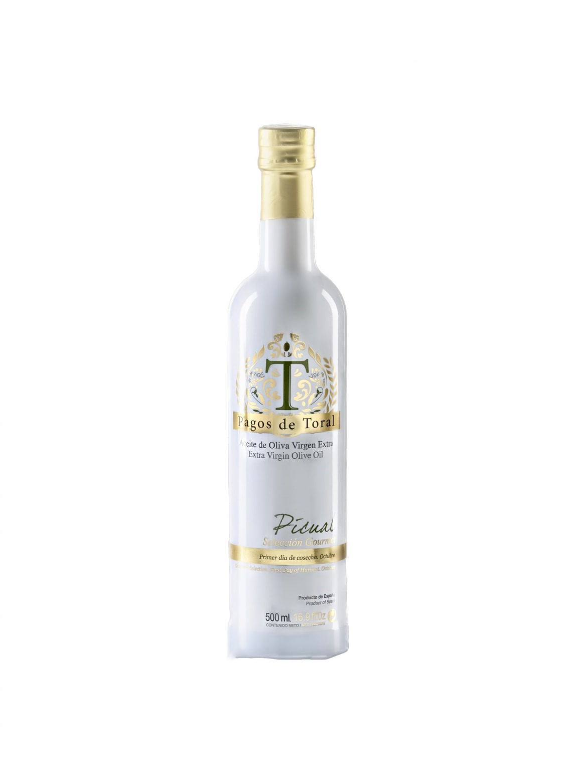 Botella de Aceite de Oliva Virgen Extra 500 ml Pagos de Toral “Selección Gourmet” 2023